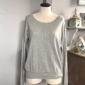 Bow back light weight sweater